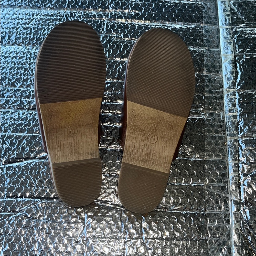 Universal Thread Brown Leather Clogs - image 6